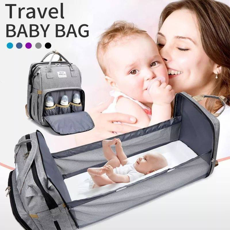 Sac à Dos de Maternité lit Portable pliable pour Bébé, Porte bébé, Sac de Voyage pour Nouveau-Né multifonction