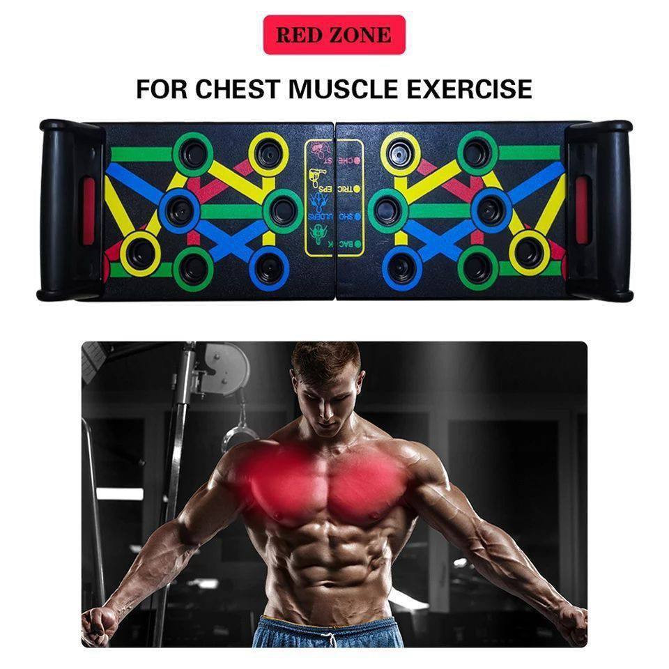 Planche de traction multifonction 14 en 1,push up board Foldable- musculation