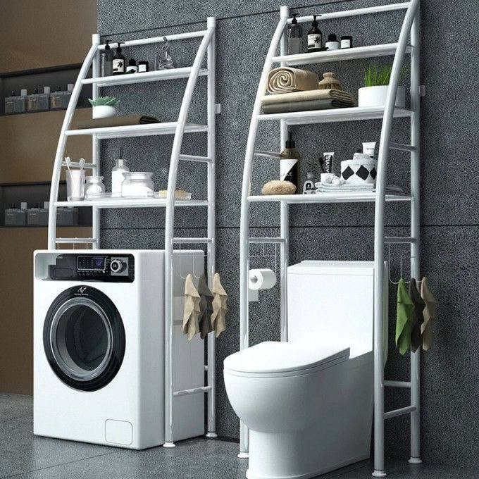 Support de rangement de salle de bain Étagère de toilette 3 niveaux