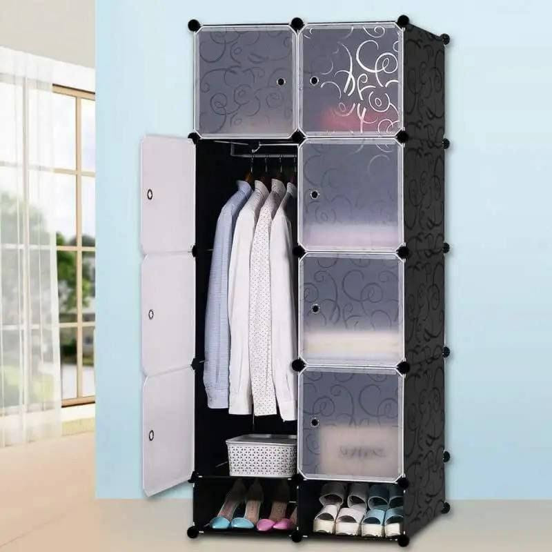 Armoire en plastique de haute qualité 8 unités de rangement