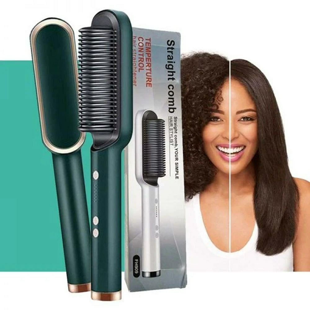 straightener Brosse lisseur cheveux à l'anion électrique Salon Hair brush Styler Straightener