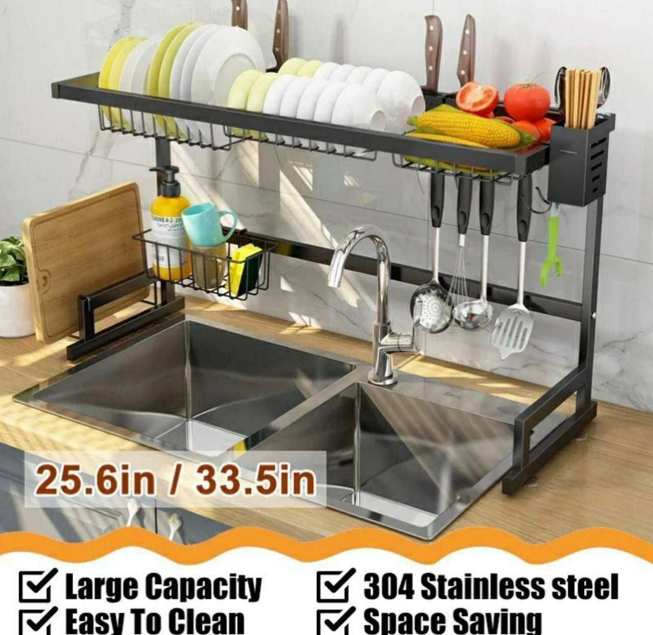 EGOUTTOIR LARGE MODELE 85CM Evier 2Niv Eléments Détachables Interchangeables