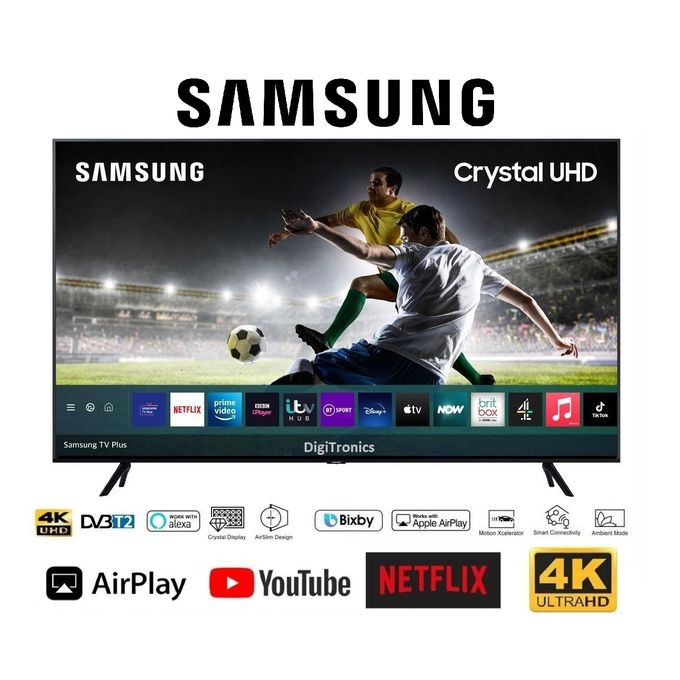 Samsung 55" Smart TV4K Crystal UHD Série 7- Bluetooth - Récepteur Intégré