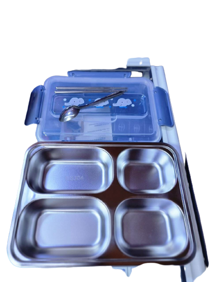 Boîte à lunch en acier inoxydable, assiette divisée moderne