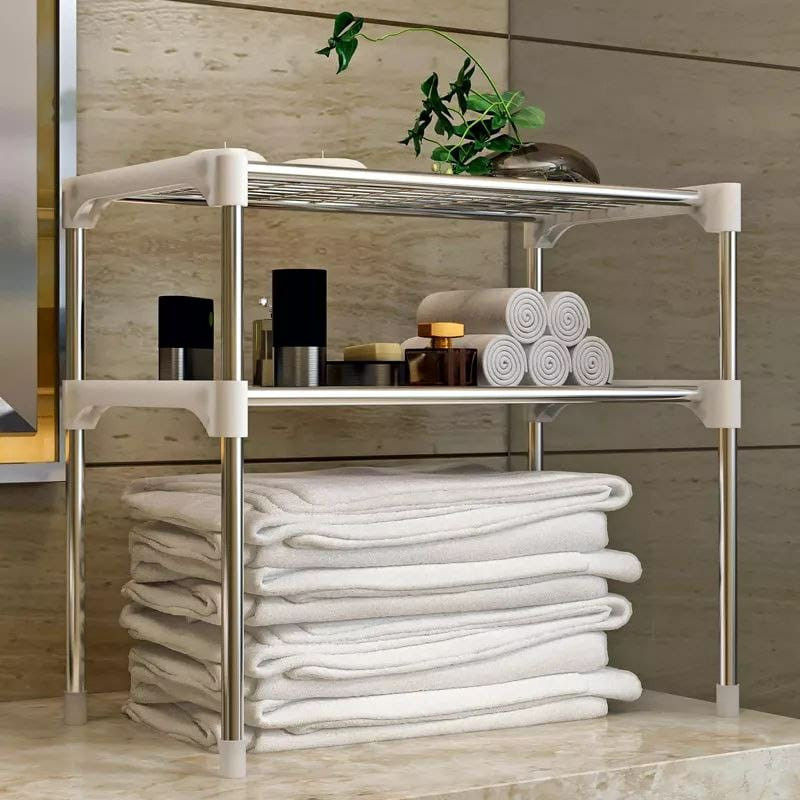 Etagère de rangement inox multifonction cuisine, bureau, Salle de bain,....
