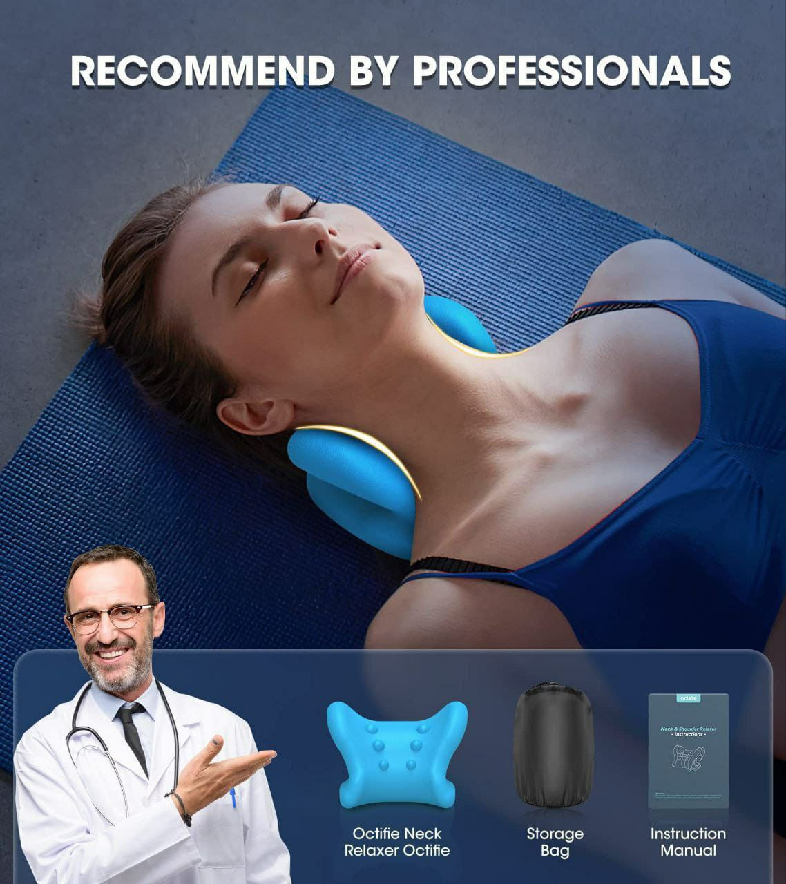 Oreiller de Massage du cou; Neck Massage Pillow portable; Neck and Shoulder Relaxer bonne qualité.