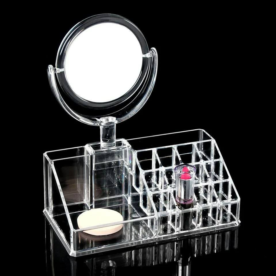 Boîte de présentation de maquillage tiroirs avec Miroir