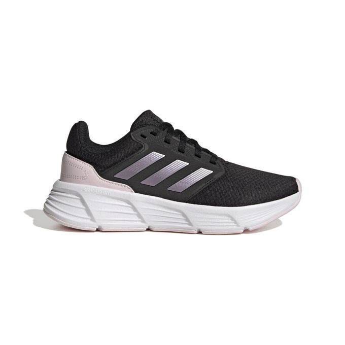 Adidas Chaussure de Running Galaxy 6 Noire et Blanche Unisexe