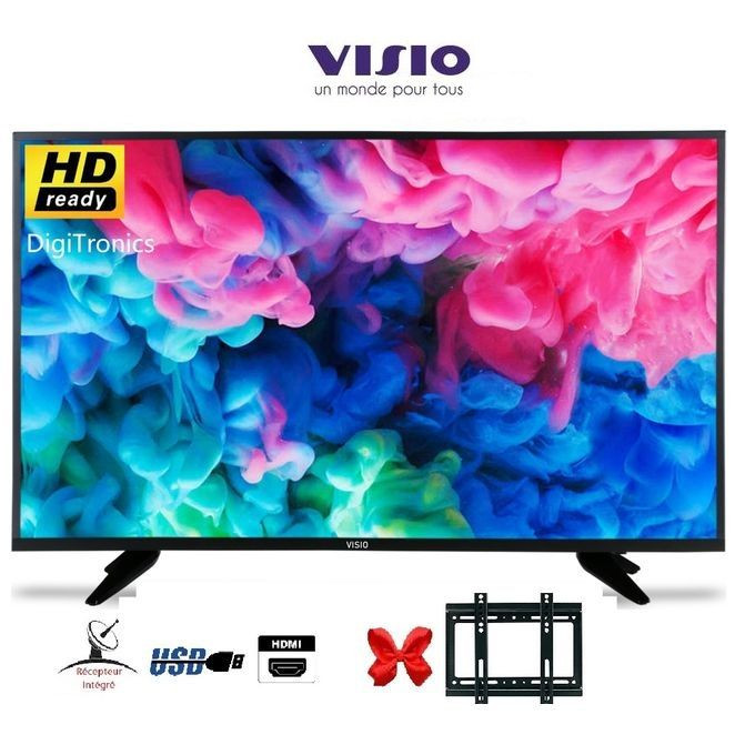 Visio TV 32" Pouces HD Led Récepteur intégré + TNT + HDMI + USB