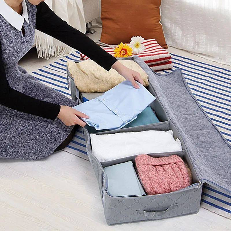 Sac de Rangement Sous Lit, Pliables Sac de Rangement Vetement